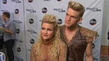 Cody Simpson and Witney Carson talk to OTRC.com after week 5 on Dancing With The Stars season 18 on April 14, 2014. - Provided courtesy of OTRC