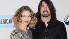Dave Grohl and wife Jordyn Blum appear at the 2013 American Music Awards in Los Angeles on Nov. 24, 2013. - Provided courtesy of Lionel Hahn / Abacausa / startraksphoto.com