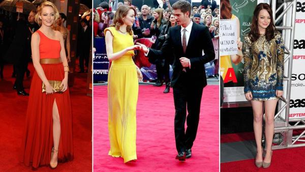 Emma Stone appears at the 2011 Orange British Academy Film Awards on Feb. 13, 2011. / Stone appears at the premiere of The Amazing Spiderman 2 world premiere in London on April 10, 2014. / Stone appears at the premiere of Easy A on Sept. 13, 2010. - Provided courtesy of MICHAEL BOWLES /startraksphoto.com / Richard Young/Rex/startraksphoto.com / Michael Williams/startraksphoto.com