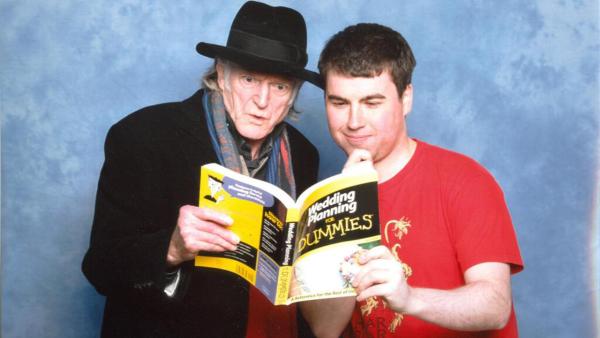 British Game of Thrones fan Gareth Shaw posted this photo on Twitter on May 29, 2014. It is a perfectly-staged photo of himself and star David Bradley, who plays Walder Frey. The two pretend to be reading the book Wedding Planning For Dummies. - Provided courtesy of twitter.com/shawlax/status/471960423747846144 British Game of Thrones fan Gareth Shaw posted this photo on Twitter on May 29, 2014. It is a perfectly-staged photo of himself and star David Bradley, who plays Walder Frey. The two pretend to be reading the book Wedding Planning For Dummies. - Provided courtesy of twitter.com/shawlax/status/471960423747846144