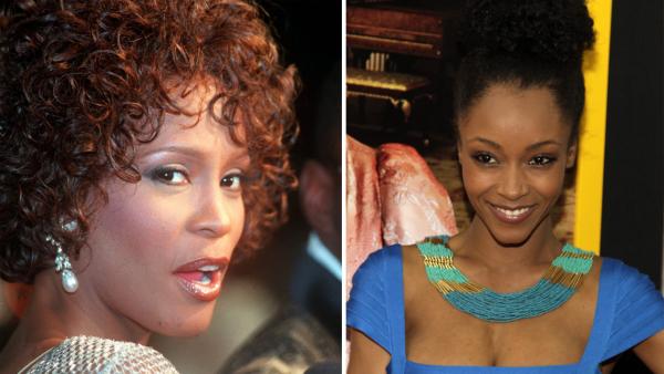 Whitney Houston at the premiere of The Wonderful World of Disney movie Cinderella in Hollywood, California on Oct. 13, 1997. / Fashion model Yaya DaCosta attends the New York premiere of Belle on Monday, April 28, 2014, in New York. - Provided courtesy of AP Photo/ Rene Macura / Andy Kropa/Invision/AP