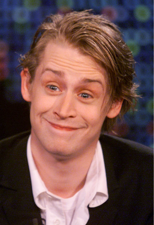 Actor Macaulay Culkin is shown during an...