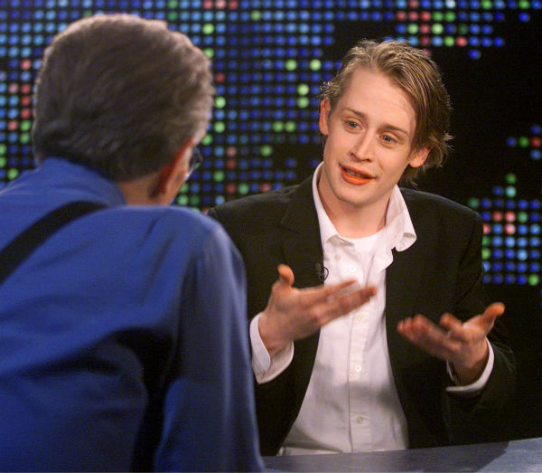 Actor Macaulay Culkin is shown during an...