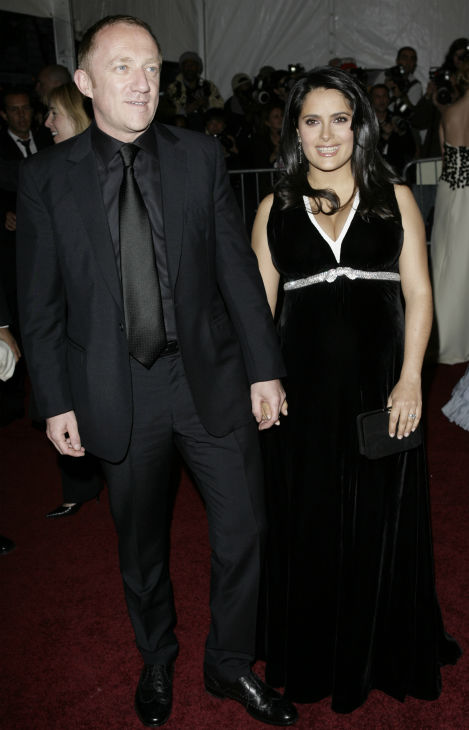 Salma Hayek and husband Francois-Henri Pinault...