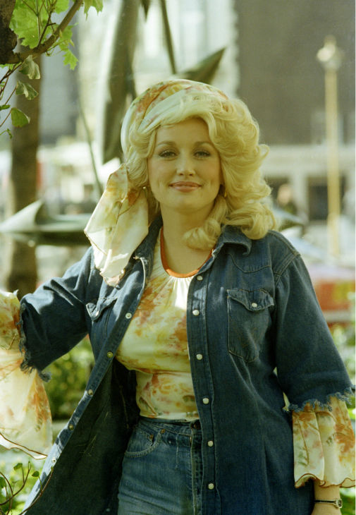 Country singing star Dolly Parton is seen in 1977.