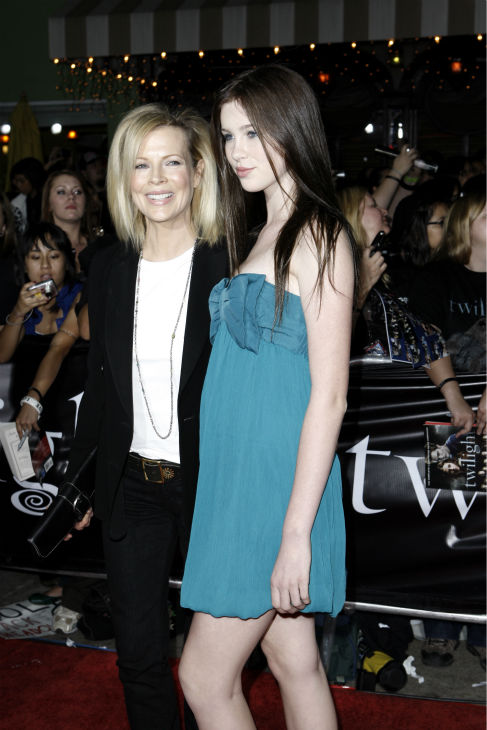 Kim Basinger, left, and her daughter, Ireland Baldwin, attend the premiere of 'Twilight' in Los Angeles on Nov. 17, 2008.