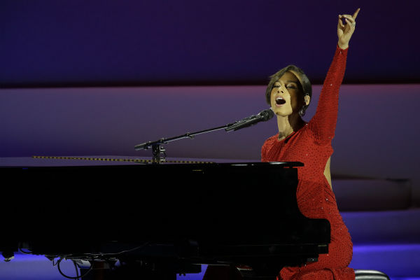 Alica Keys performs during the Inaugural Ball in...
