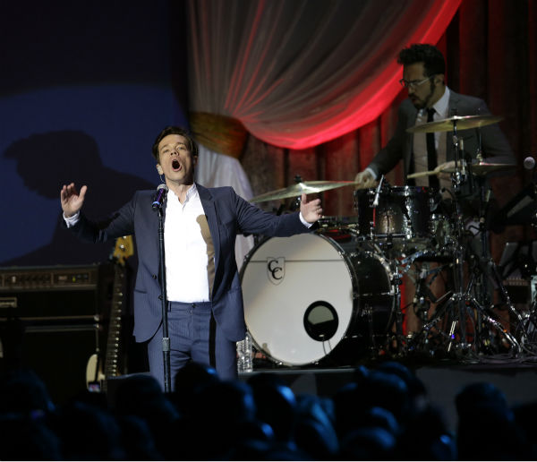 Fun. performs during the Inaugural Ball at the Washignton convention center during the 57th Presidential Inauguration in Washington on Jan. 21, 2013.