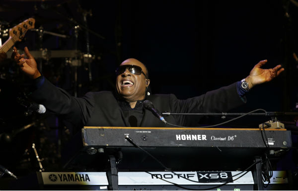 Stevie Wonder performs during the Inaugural Ball...