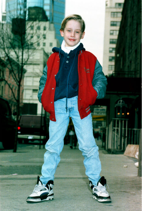 Macaulay Culkin poses on a New York City street on Saturday, Jan. 7, 1991.
