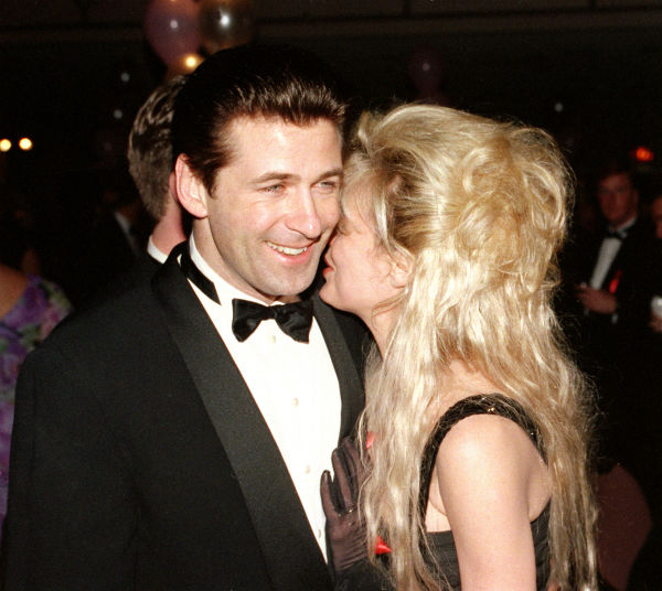 Alec Baldwin, left, is shown with his wife,...