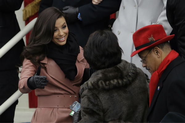 Eva Longoria attends the ceremonial swearing-in...