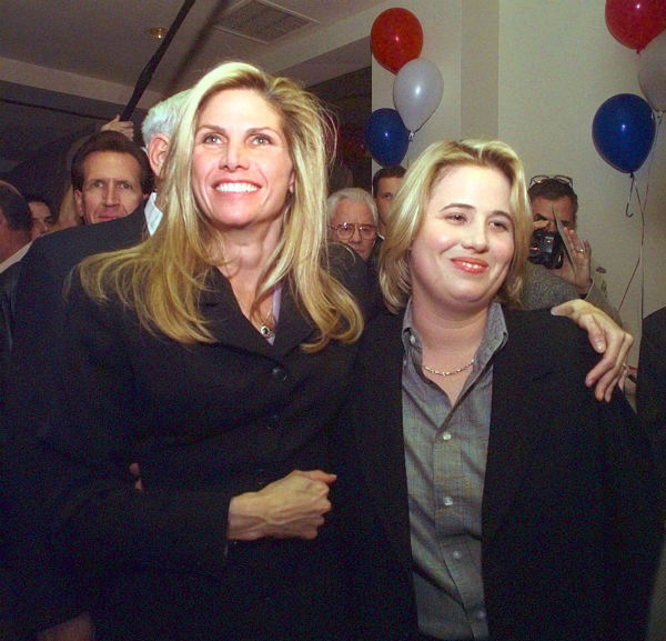 Mary Bono, left, wife of the late U.S....