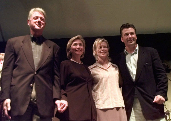President Clinton and first lady Hillary Rodham...