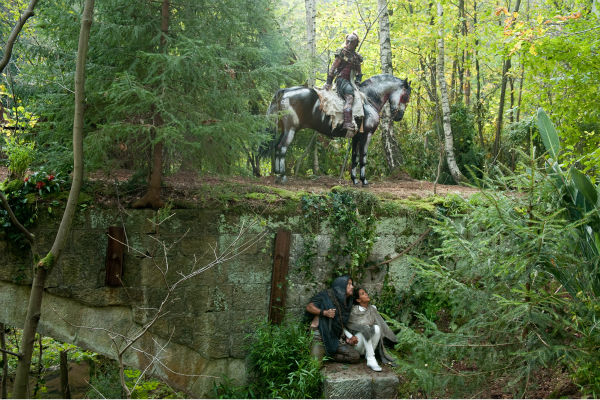 Tom Hanks appears as Zachry and Halle Berry as Meronym in a scene from the 2012 movie 'Cloud Atlas.'
