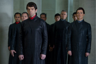 Hugo Weaving (front) appears as Boardman Mephi...