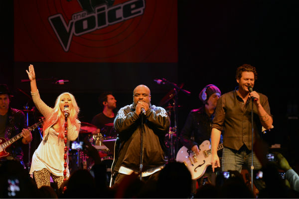 'The Voice' coaches Christina Aguilera, Cee Lo...