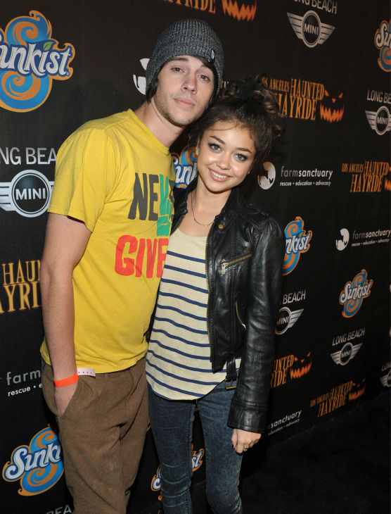 Matt Prokop and Sarah Hyland attend the 4th...
