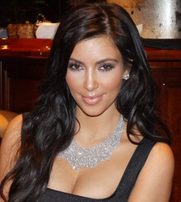 Kim Kardashian appears in a photo taken on her...