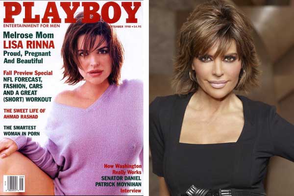Pictured: To the left, Lisa Rinna appears on the...