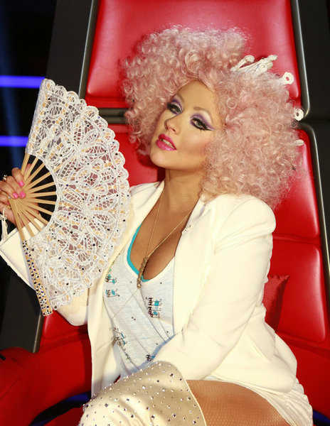 Christina Aguilera appears on the NBC show 'The...