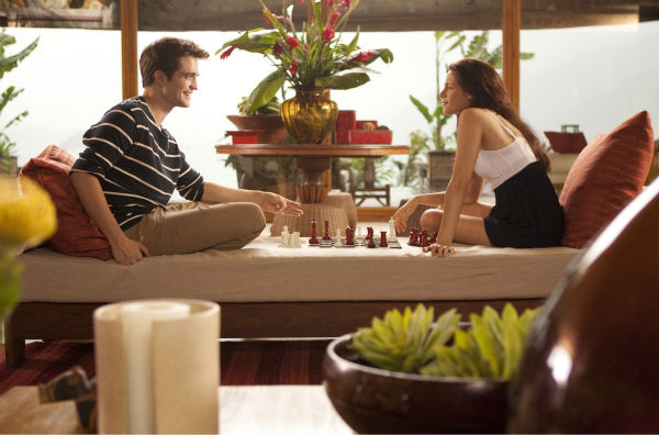 Kristen Stewart and Robert Pattinson appear in a...