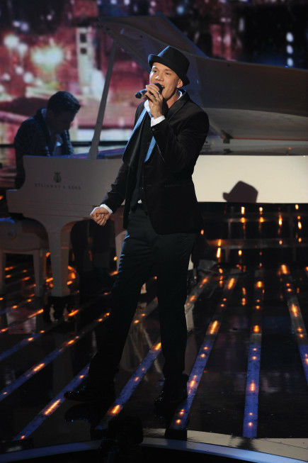 Chris Rene performs on 'The X Factor' finale on...
