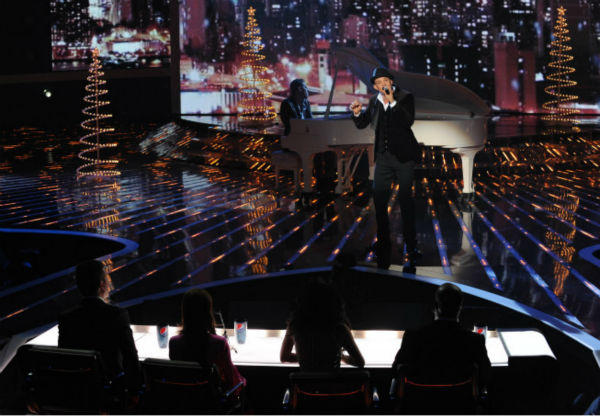 Chris Rene performs on 'The X Factor' finale on...
