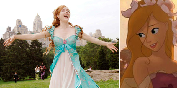 Amy Adams appears as Princess Giselle in a scene...