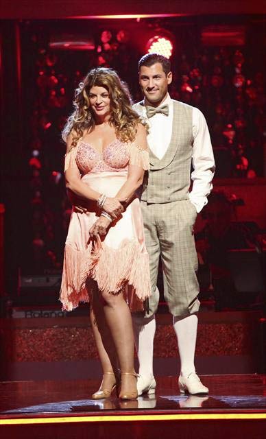 Actress Kirstie Alley and her partner Maksim...