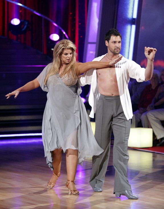 Kirstie Alley and her partner Maksim...