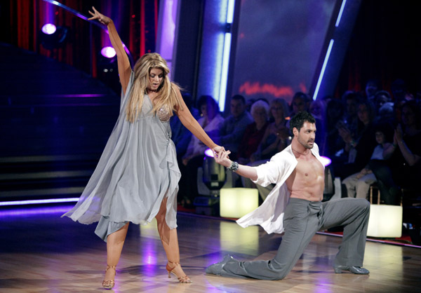 Kirstie Alley and her partner Maksim...