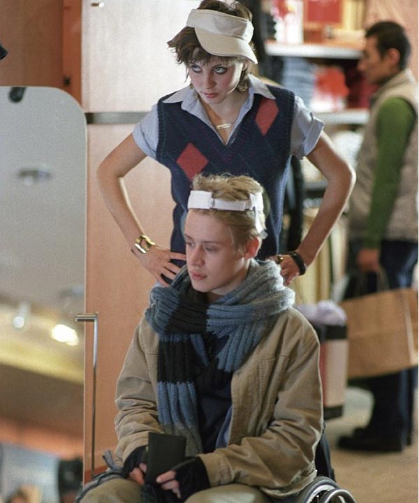 Macaulay Culkin and Eva Amurri appear in a scene...