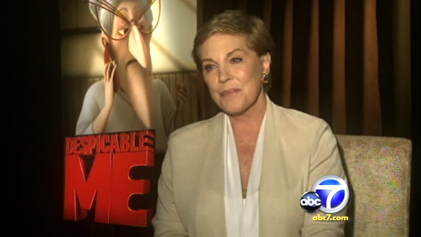 Julie Andrews talks to KABC Television,...