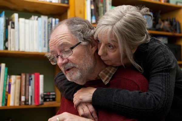 Jim Broadbent and Ruth Sheen in a still from...