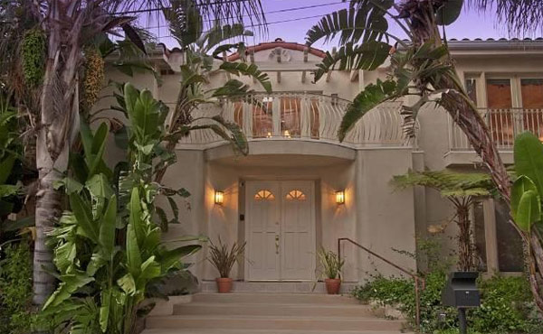 The entrance to the Hollywood Hills home of late...