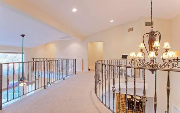 A hallway inside the Hollywood Hills home of late actress Anna Nicole Smith. The 5-bedroom house was listed for sale for $1.75 million in late July 2011.