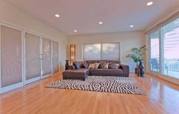 A room inside the Hollywood Hills home of late...