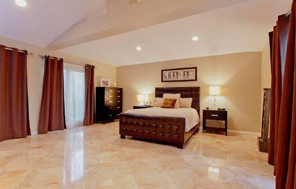 A room inside the Hollywood Hills home of late...