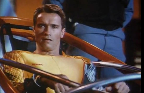 Arnold Schwarzenegger appears in a scene from...