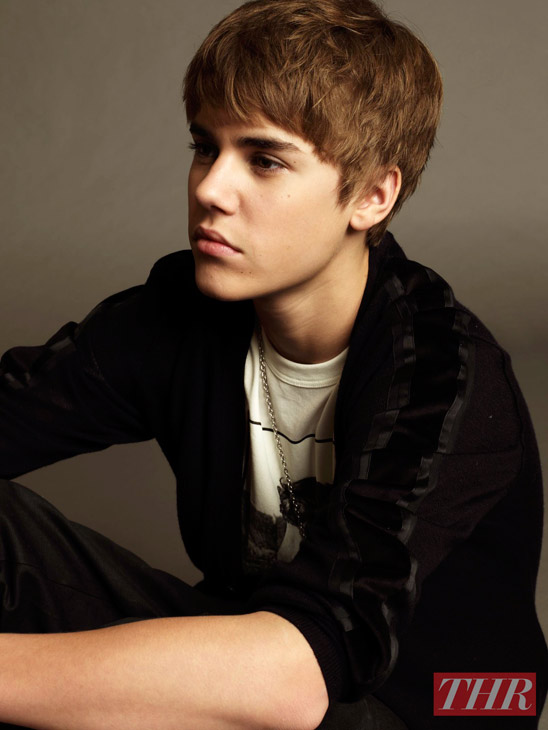 Justin Bieber pictured in a behind-the-scenes...