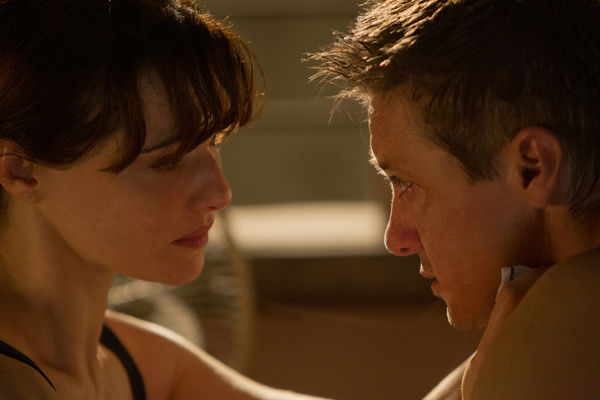 Jeremy Renner and Rachel Weisz appear in a photo...