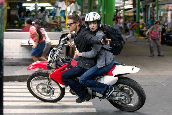 Jeremy Renner and Rachel Weisz appear in a photo...