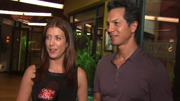 Benjamin Bratt appears alongside his 'Private Practice' co-star Kate Walsh in 2012.