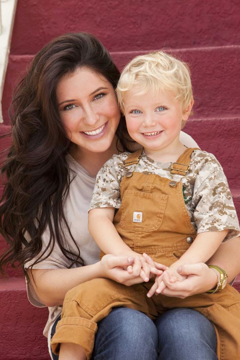 Bristol Palin and son Tripp appear in a...