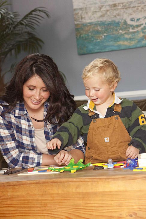 Bristol Palin and son Tripp appear in a...