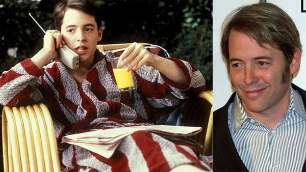 Matthew Broderick appears in a scene from the 1986 movie 'Ferris Bueller's Day Off.' / Matthew Broderick appears at the 2009 Tribeca Film Festival in October 2009.