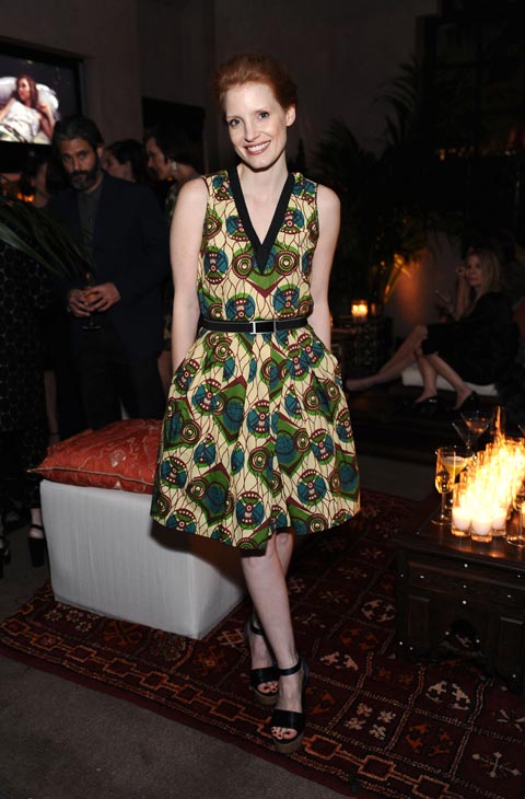 Jessica Chastain appears at the launch party for...
