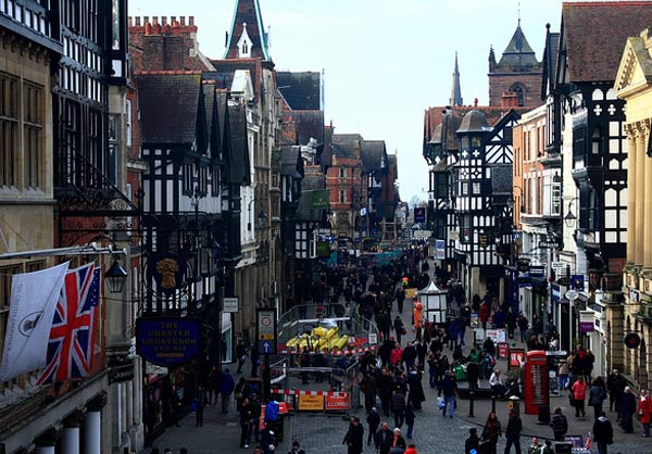 Pictured: Still image of Chester, England.