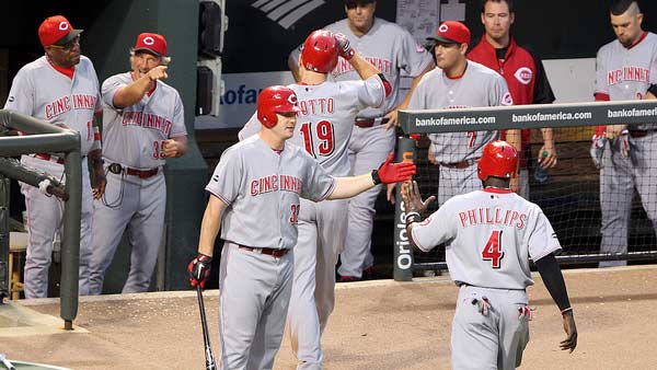 A photo of the Cincinnati Reds in 2011.